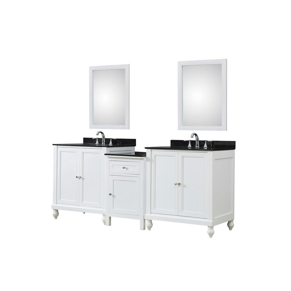 Direct vanity sink Classsic Hybrid Bath and Makeup 83 in. W Vanity in