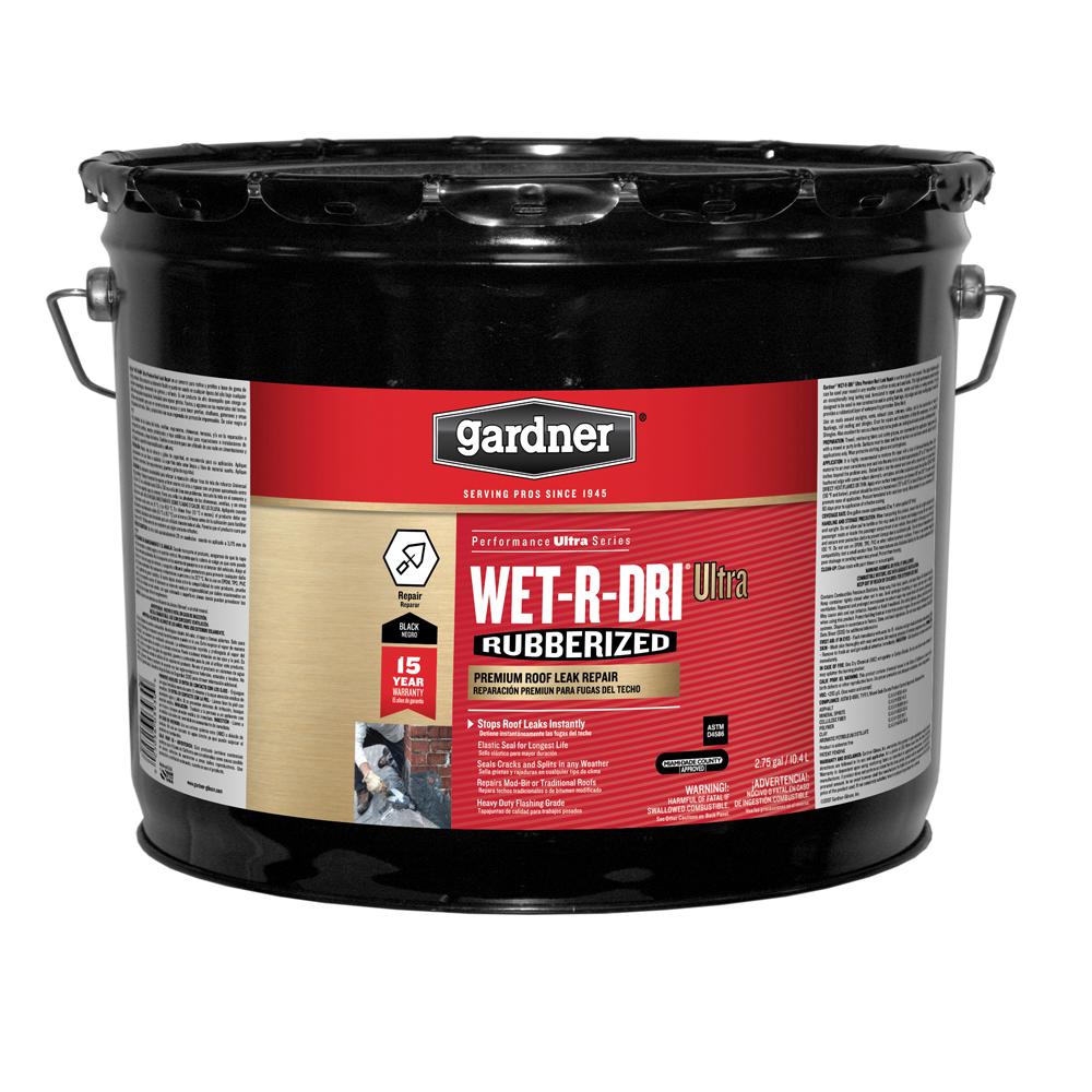 Gardner 2.75 Gal. Wet-R-Dri Ultra Premium Roof Leak Repair (18-Pallet ...