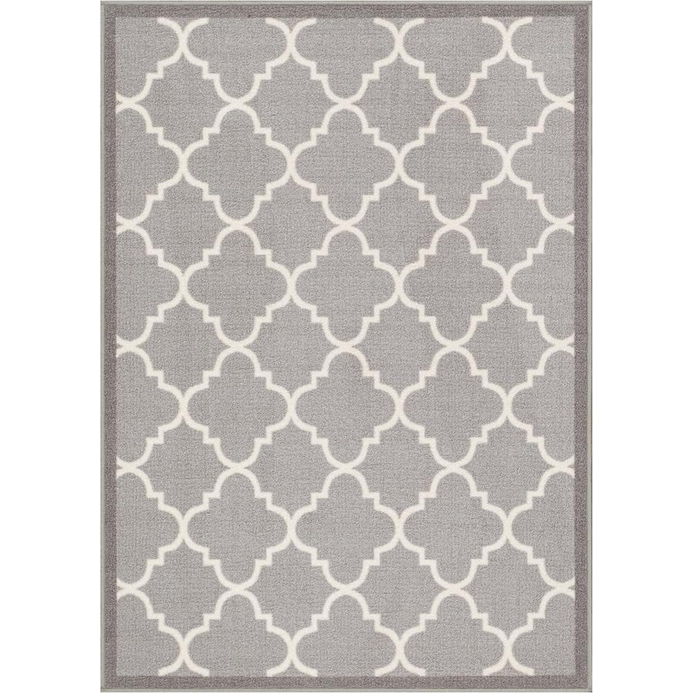 Well Woven Kings Court Brooklyn Trellis Grey 8 Ft X 10 Modern Geometric Lattice Area Rug
