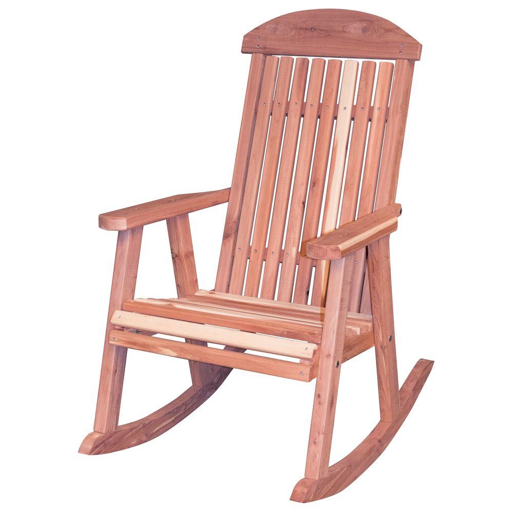 AmeriHome Amish Made Unfinished Patio Rocking Chair-801736 - The Home Depot