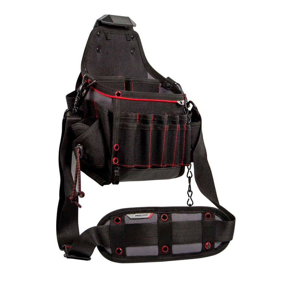 Prolock 4 Pocket Electrician Tool Pouch With Tape Chain Tether