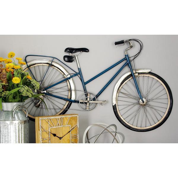 Litton Lane Vintage Metal Blue Bicycle Wall Decor 65534 The Home Depot - Metal Vintage Bicycle Wall Art Litton Lane Vintage Metal Blue Bicycle Wall Decor 65534 The Home Depot - Metal Vintage Bicycle Wall Art