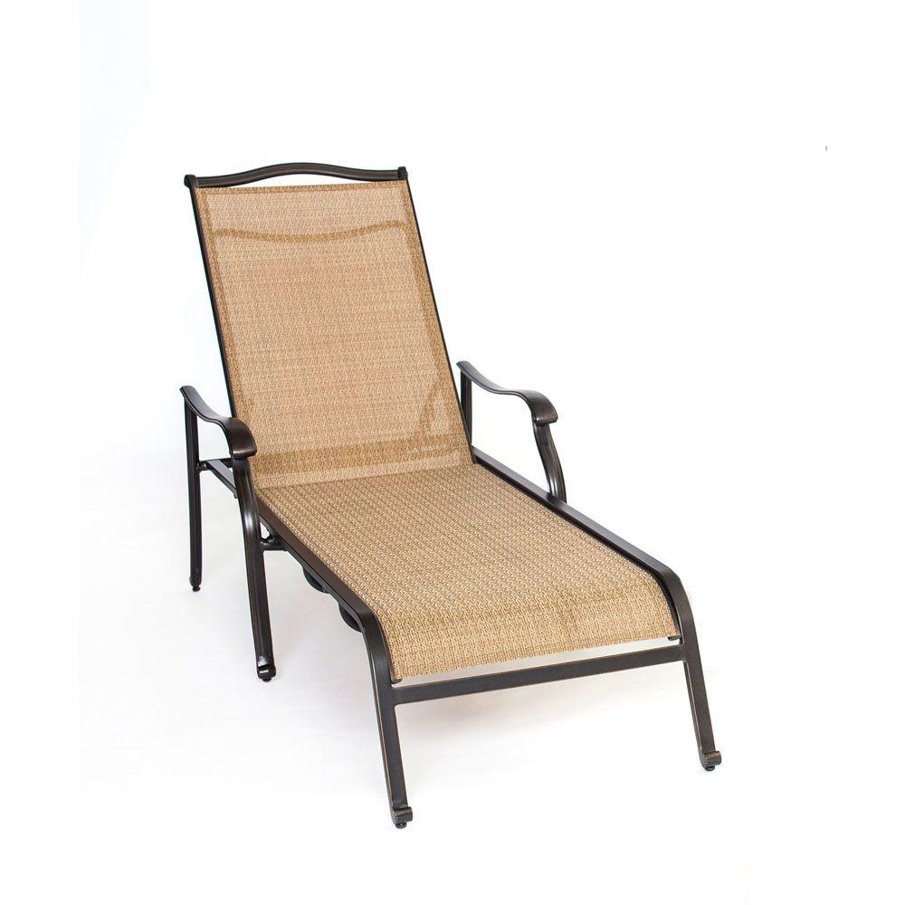 Hanover Monaco Patio Chaise Lounge Chair Monchs The Home Depot