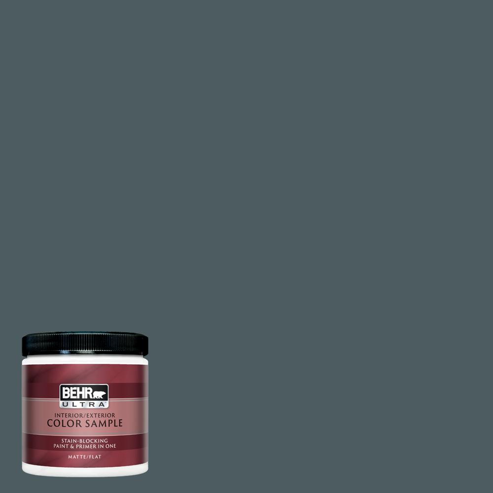 Behr Ultra 8 Oz 740f 6 Marine Magic Matte Interior Exterior Paint And Primer In One Sample
