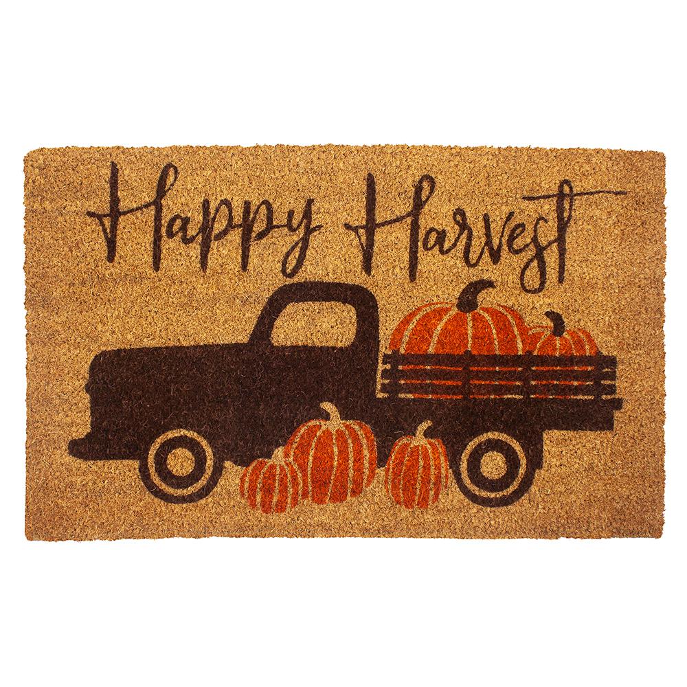 Entryways Happy Harvest Coir 28 In X 17 In Door Mat With Backing
