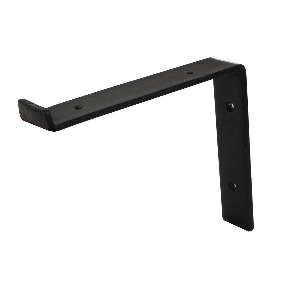 Shelving Brackets Accessories The Home Depot Forged Steel Shelf Bracket