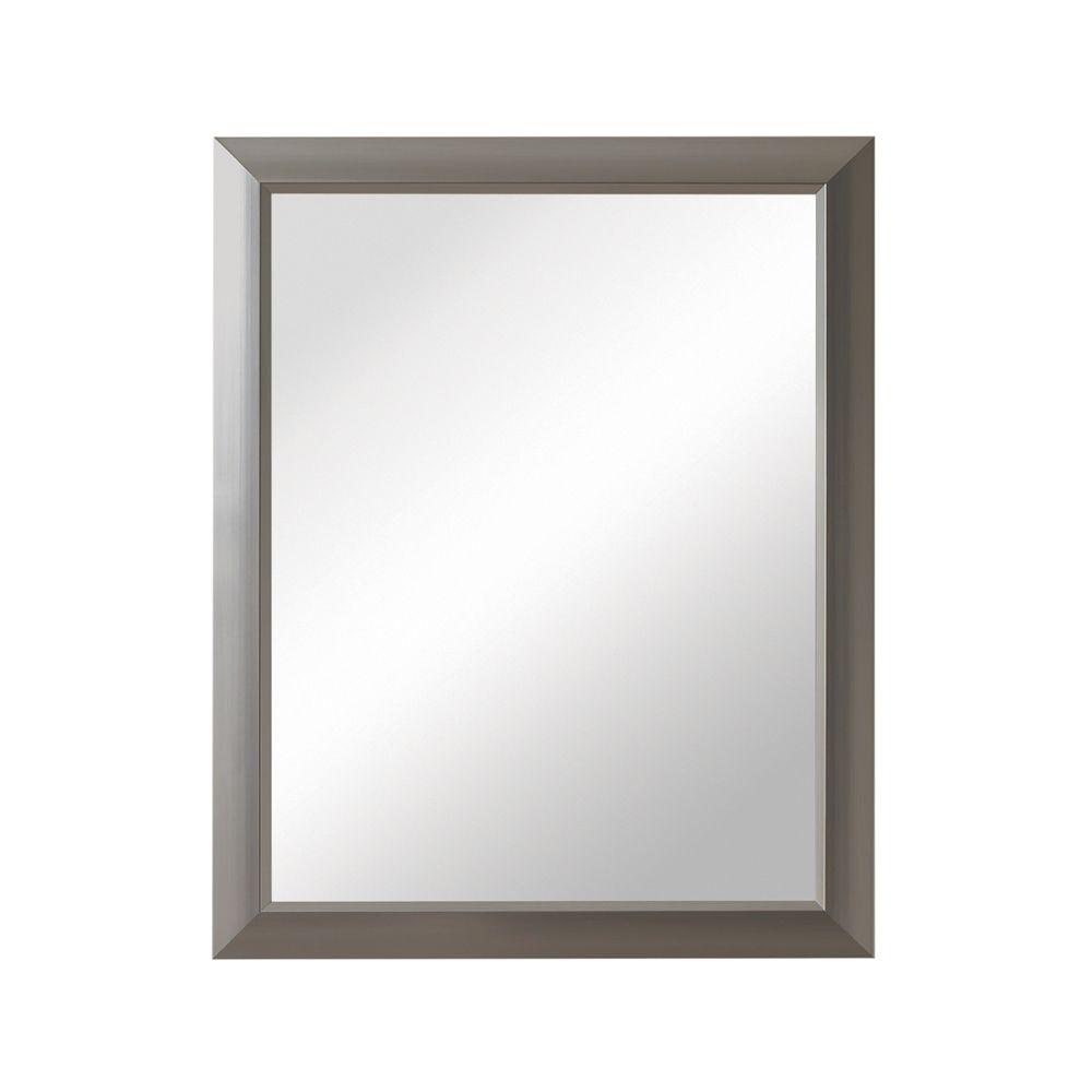 Jensen Barrington 15 In W X 19 In H X 5 In D Framed Recessed Or Surface Mount Bathroom Medicine Cabinet In Satin Nickel 56ss184csnx The Home Depot