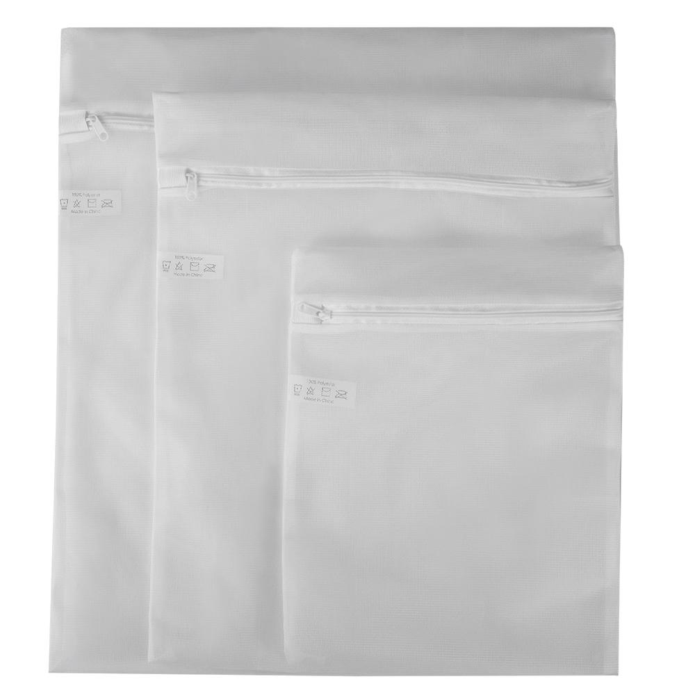 Sunbeam White Micro Mesh Wash Bag 3 Piece