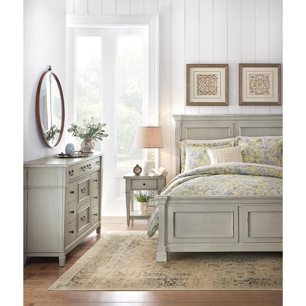 Bridgeport Antique White Queen Bed Frame 1872500460 The Home Depot This Review Is From Bridgeport Antique Grey Queen Bed