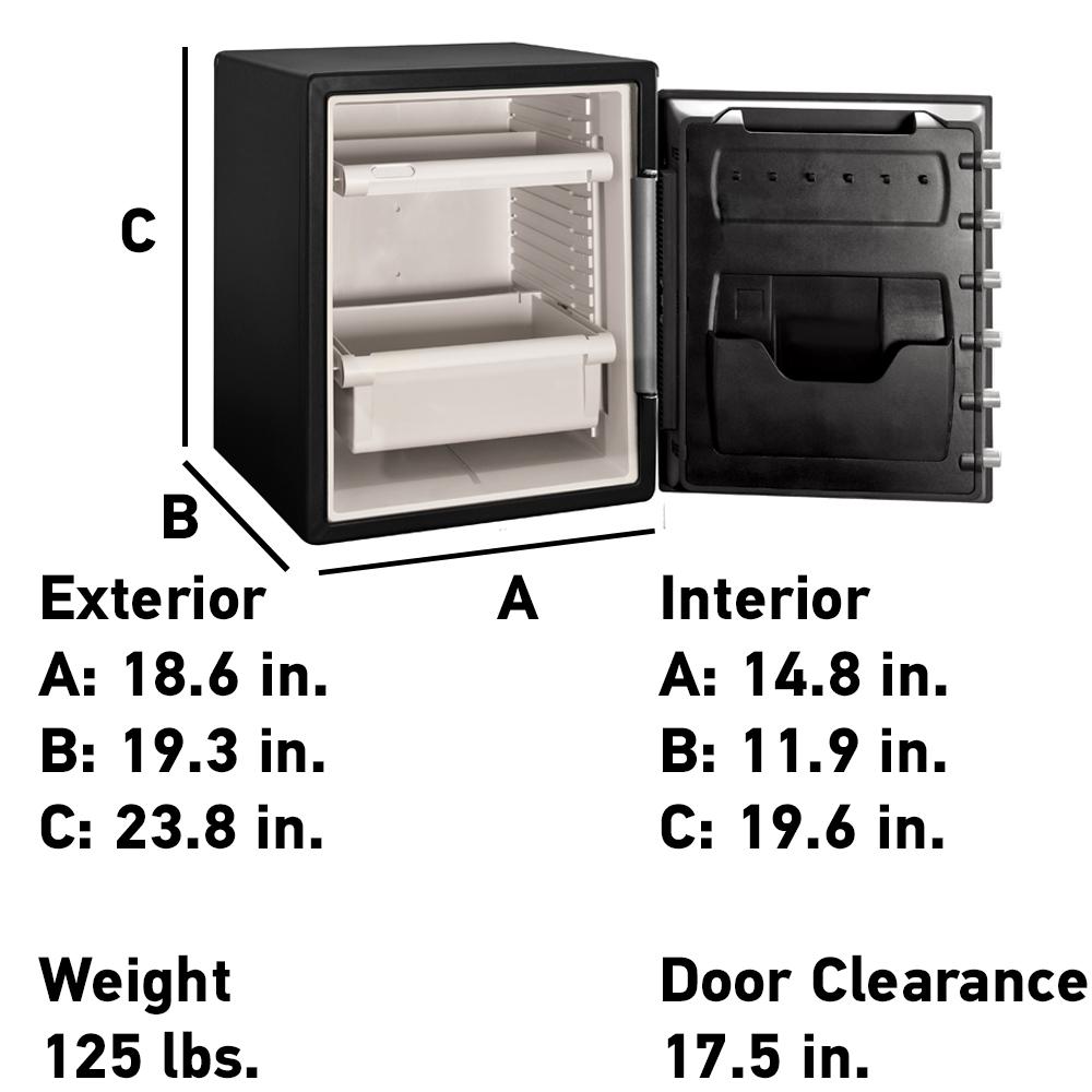 Sentrysafe Sfw205twc 2 0 Cu Ft Fireproof Safe And Waterproof Safe With Touchscreen Keypad