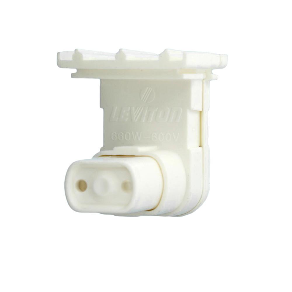 Leviton 660w Medium Bi Pin Fluorescent Lampholder For T 8 And 12 Lamps Pedestal Slide On Recessed Double Contact Plunger Type