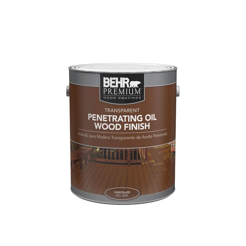 Behr 1 Gal. #4029 Transparent Penetrating Oil Wood Finish Chocolate 