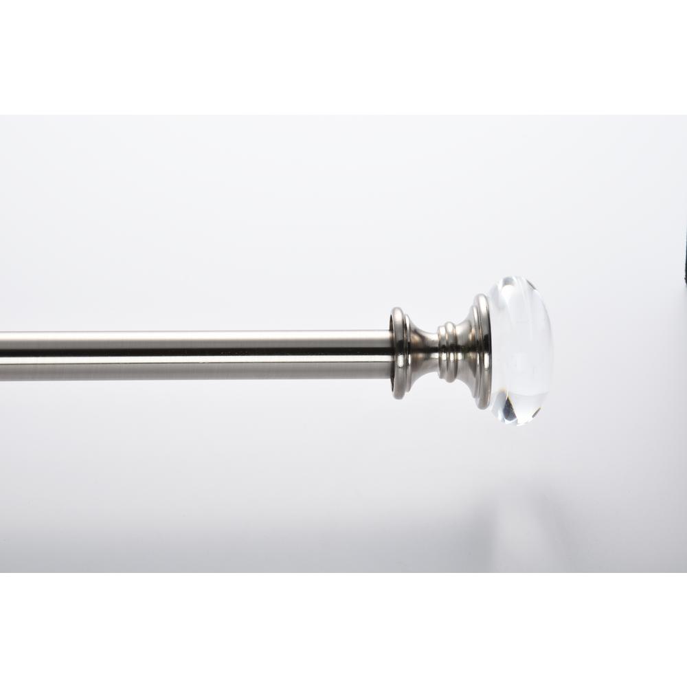 Rod Pole Single Acrylic Curtain Rods Window Treatments