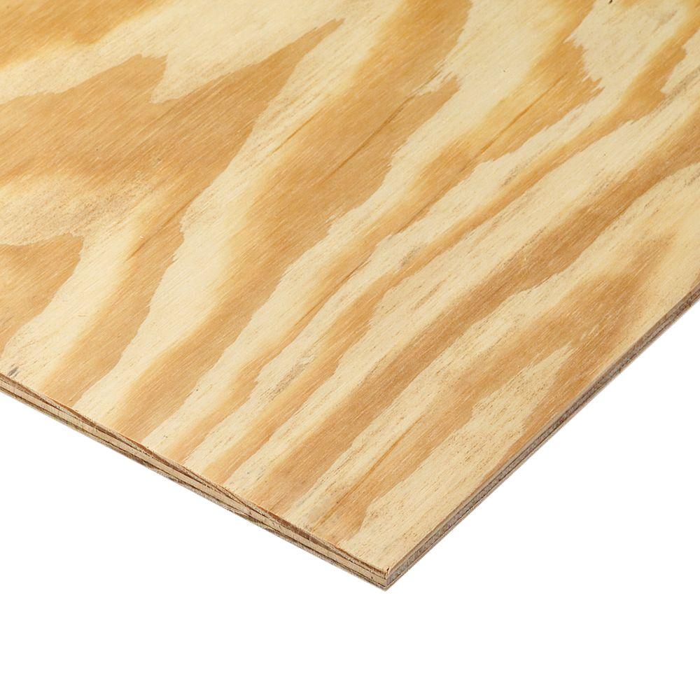 11/32 in. x 4 ft. x 8 ft. Rtd Southern Yellow Pine Plywood Sheathing