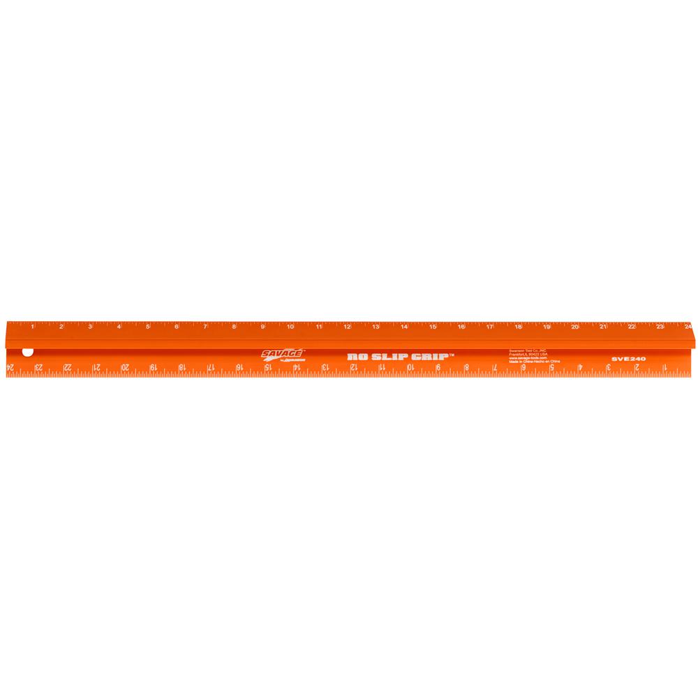 Swanson 24 in. Aluminum NonMarring Straight Edge Anodised LaserEtched ScaleSVE240 The Home