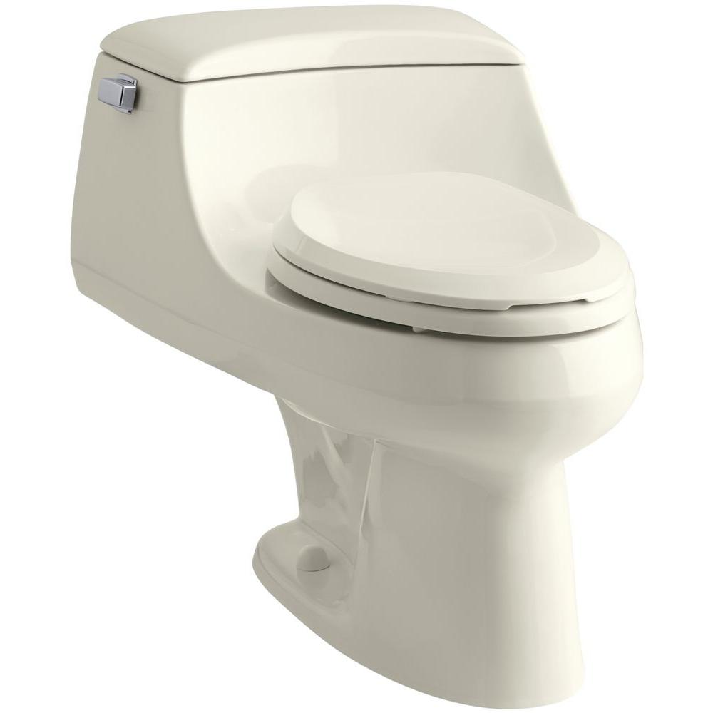 KOHLER San Raphael 1-piece 1.6 GPF Single Flush Elongated Toilet In ...