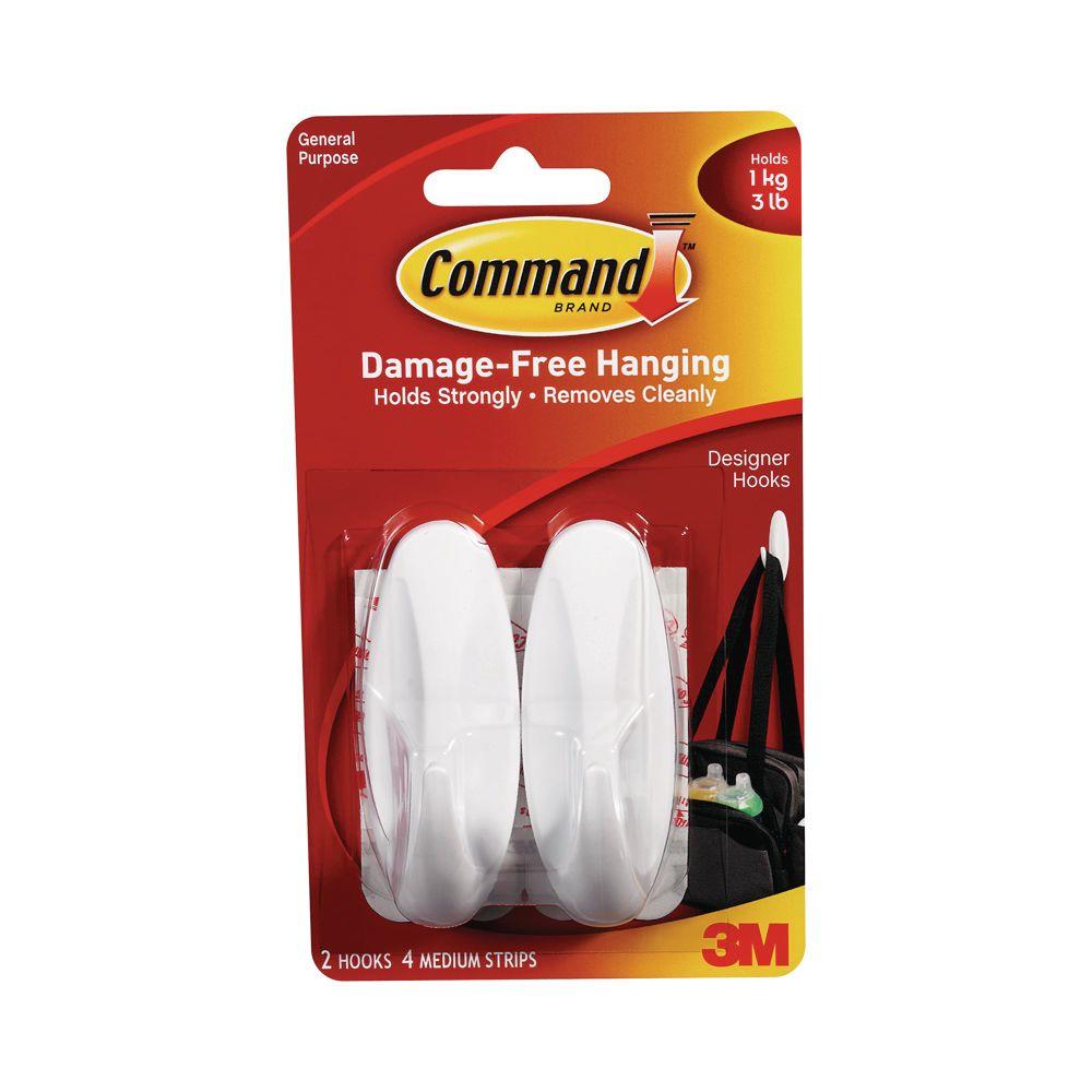 Command 4 Adhesive Strips Ceiling Hooks 3 Hooks 17008 Es