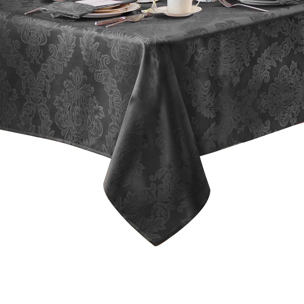grey oval tablecloth