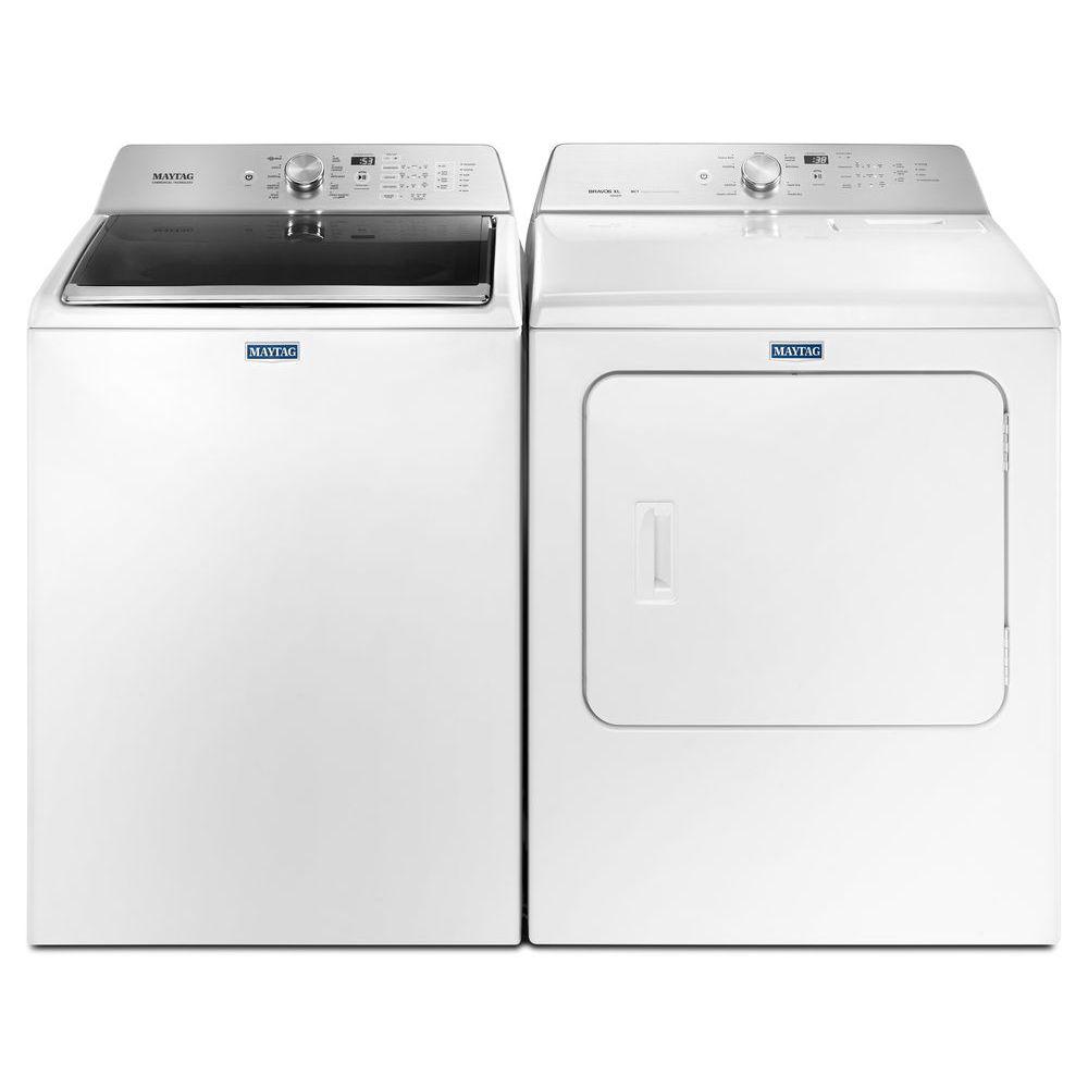 Maytag 4 7 Cu Ft High Efficiency White Top Load Washing Machine 11
