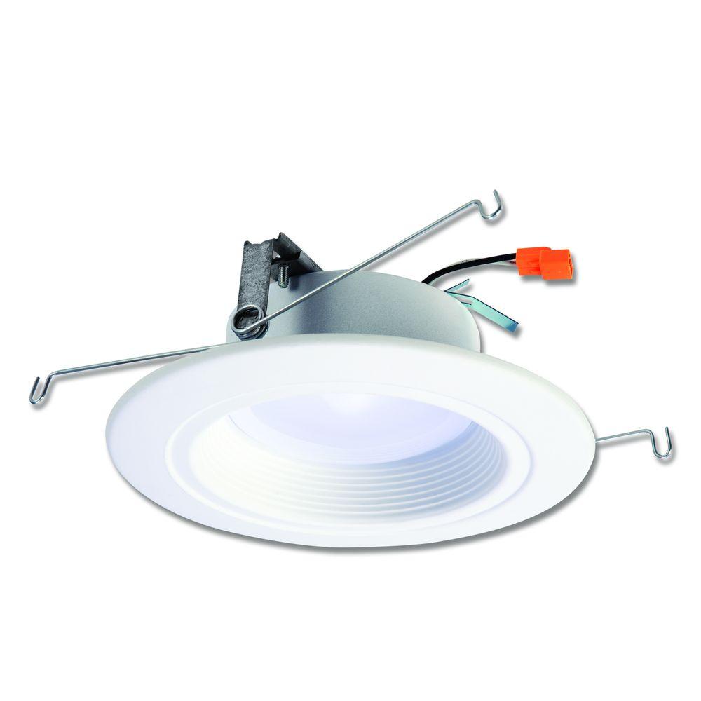 Halo RL 5 in. and 6 in. White Integrated LED Recessed Ceiling Light Retrofit Value Pack with