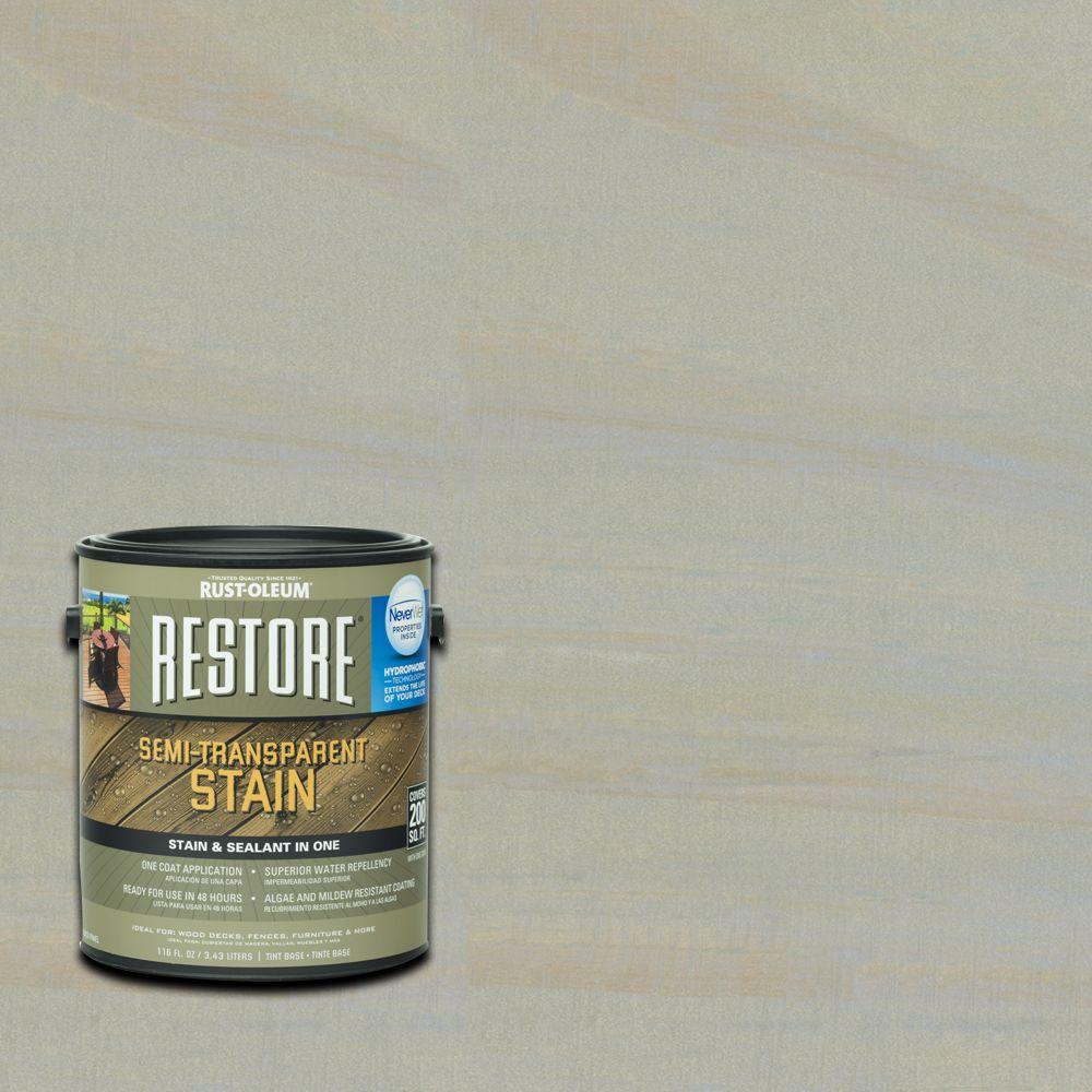RustOleum Restore 1 gal. SemiTransparent Stain Cape Cod Gray with
