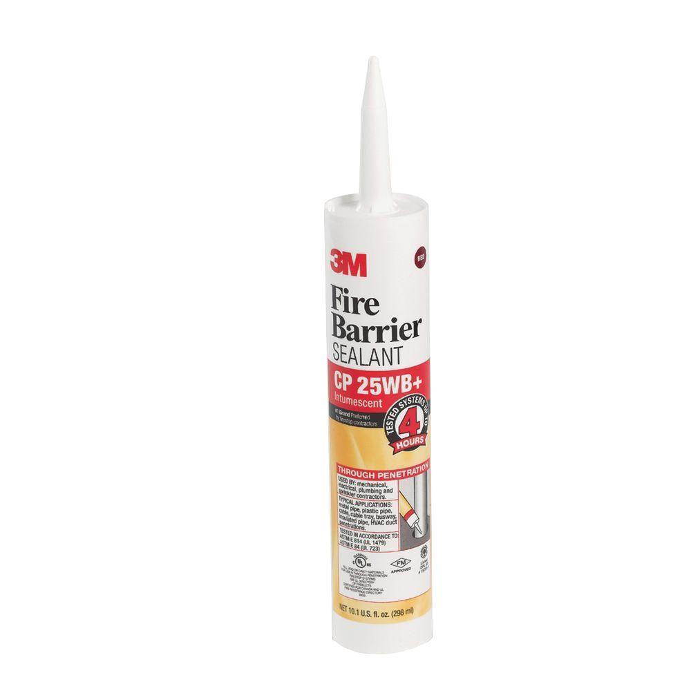 3M 10.1 fl. oz. Red Fire-Barrier Sealant Caulk CP 25WB Plus by 3M
