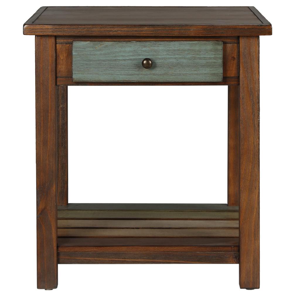 Frenchi Home Furnishing Genoa Espresso End Table MH301 The Home Depot