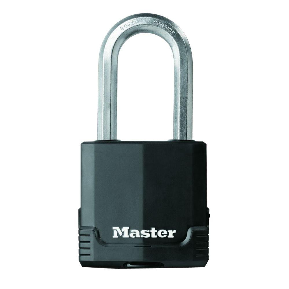 Master Lock 2 in. Magnum with 2 in. Shackle Covered Laminated Padlock ...