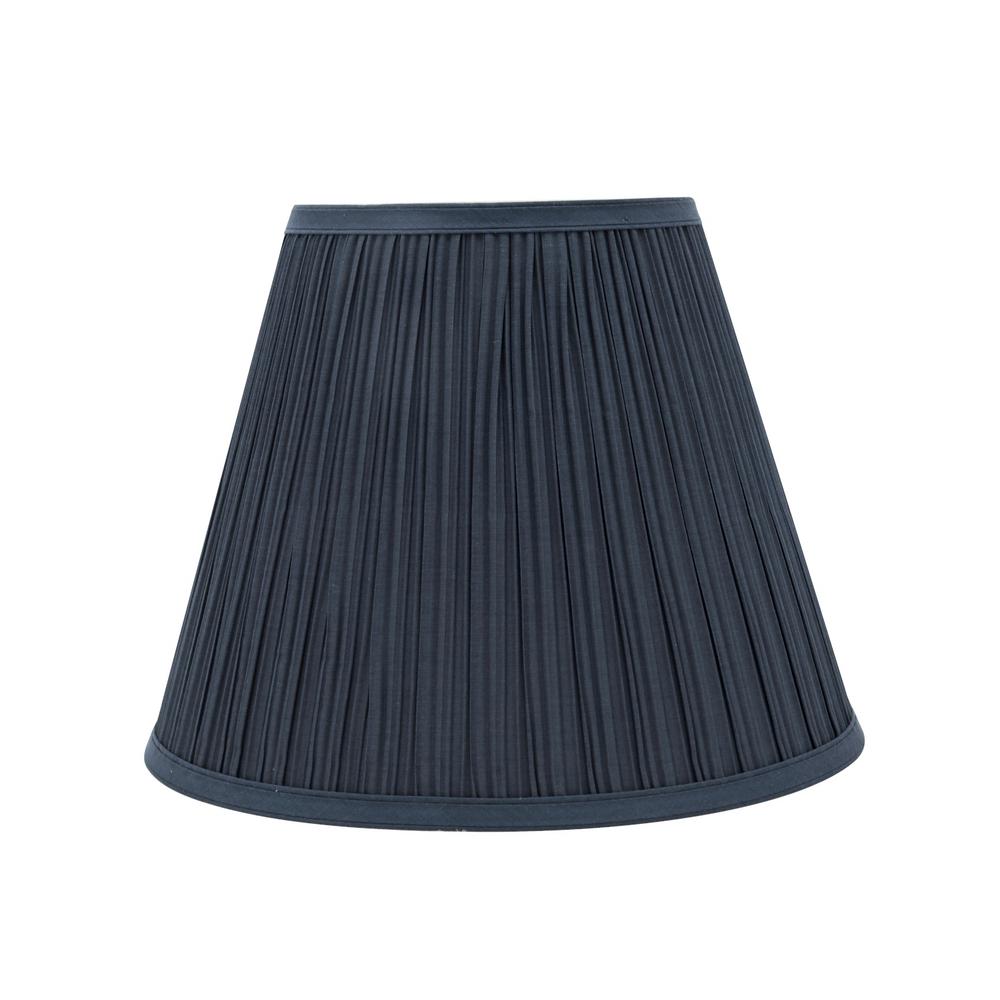 Aspen Creative Corporation 13 In X 10 Dark Blue Pleated Empire Aspen Creative Corporation 13 In X 10 Dark Blue Pleated Empire Lamp Shade