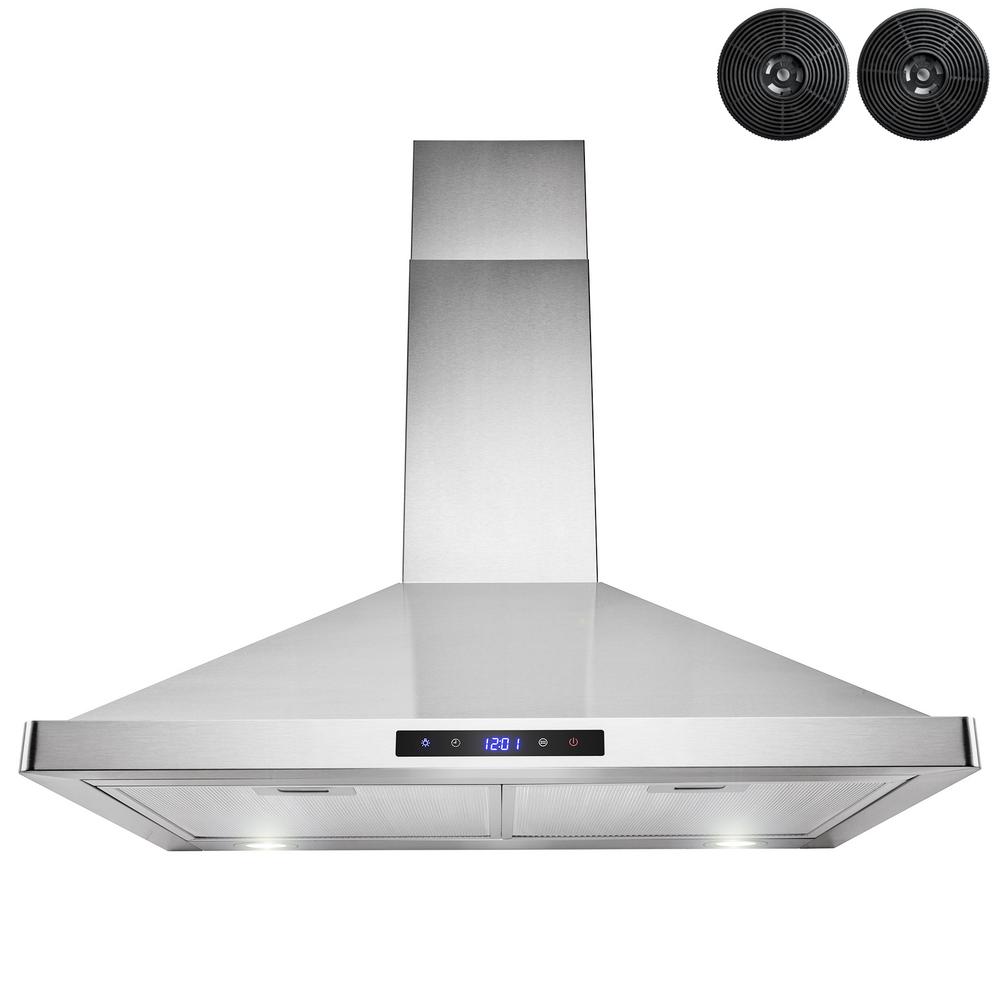 AKDY 30 in. Convertible Kitchen Wall Mount Range Hood in ...