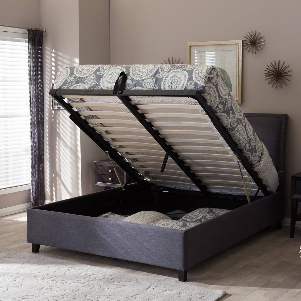 Baxton Studio Lea Gray Queen Upholstered Bed 28862 7018 Hd The Baxton Studio Lea Gray Queen Upholstered Bed