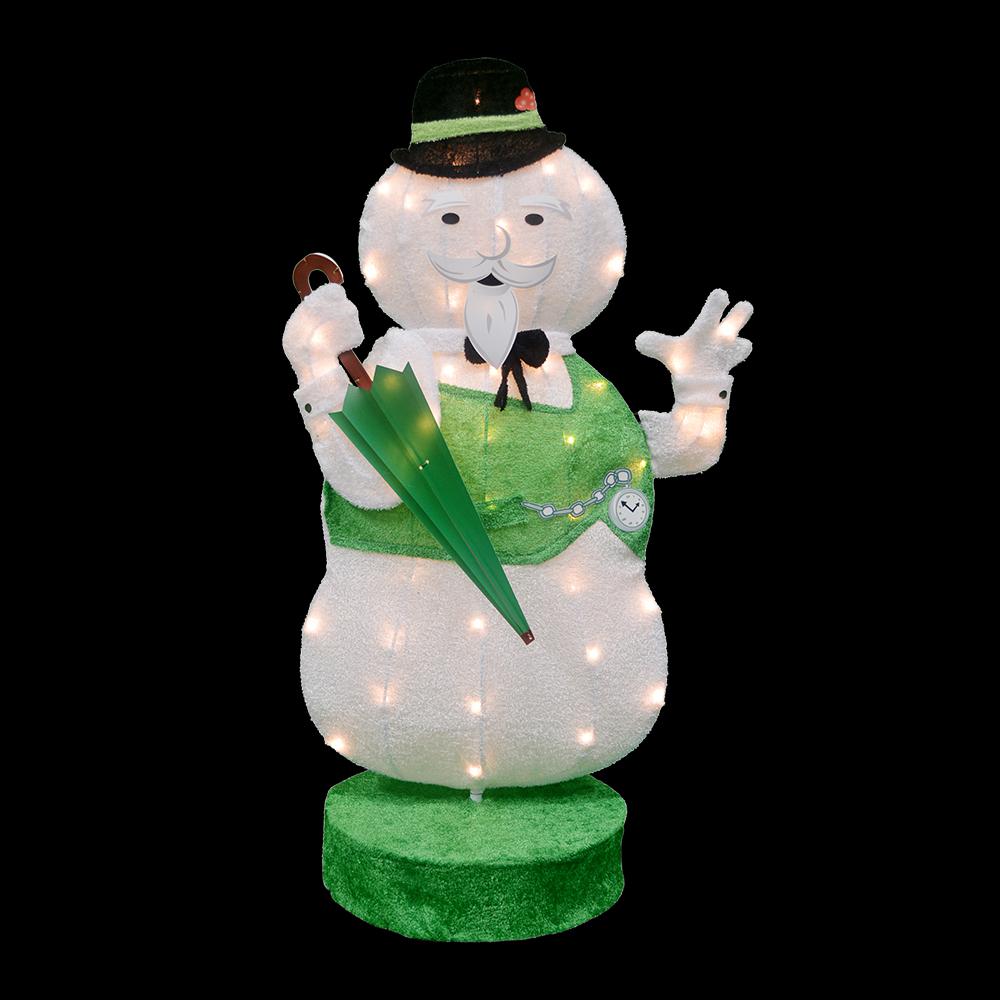 Rudolph 36 in. Rudolph 2D Sam The Snowman Outdoor Lighted Christmas