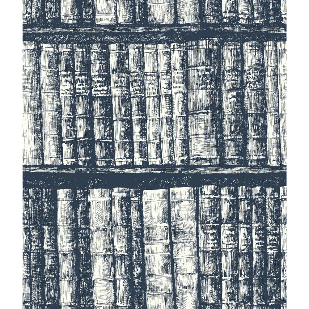 York Wallcoverings 56 Sq Ft Tailored Library Bookshelf Wallpaper