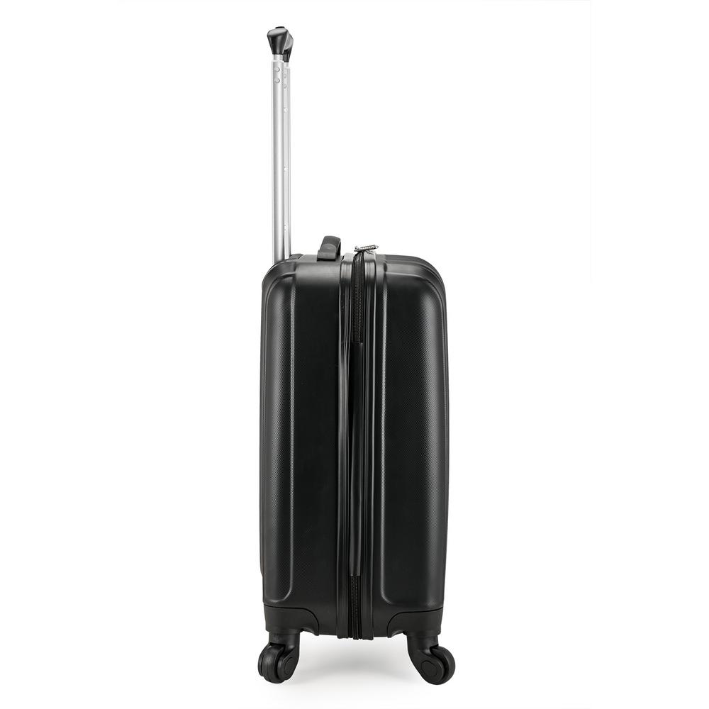 black hardside carry on luggage