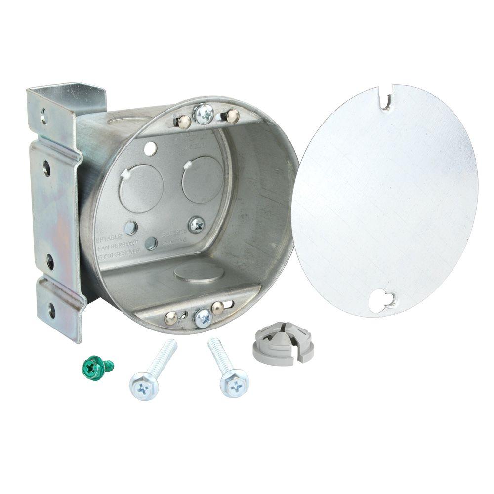 Fan fixture box Boxes & Brackets Electrical Boxes, Conduit & Fittings The Home Depot