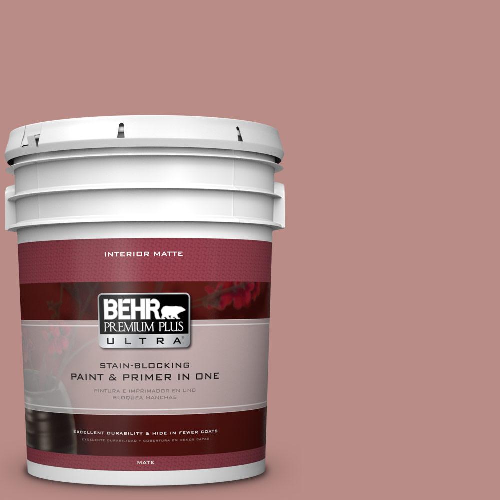 Behr Premium Plus Ultra 5 Gal 170f Brick Dust Matte Interior 170f 5 Brick Dust Matte Interior Paint