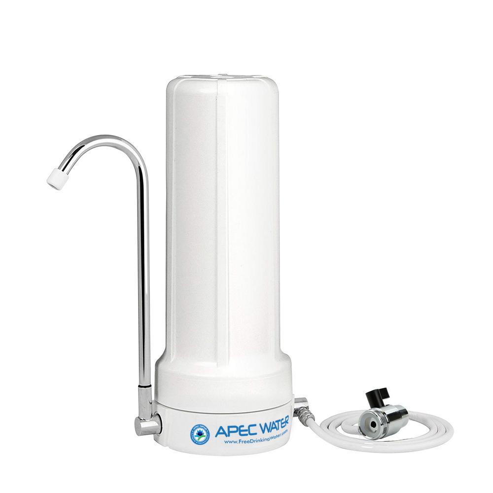 Aquasana Premium Counter Top Water Filter System In White Thd