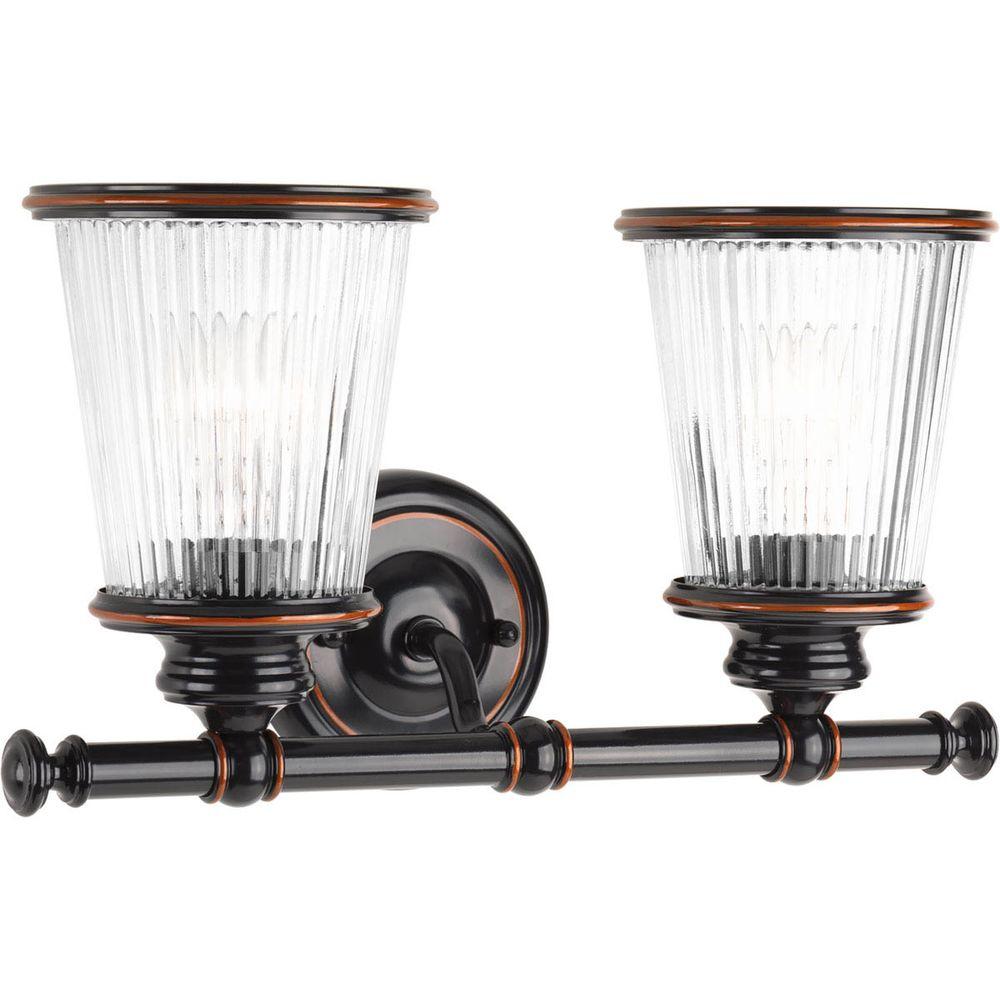Progress Lighting Radiance Collection 2Light Rubbed Bronze Bathroom