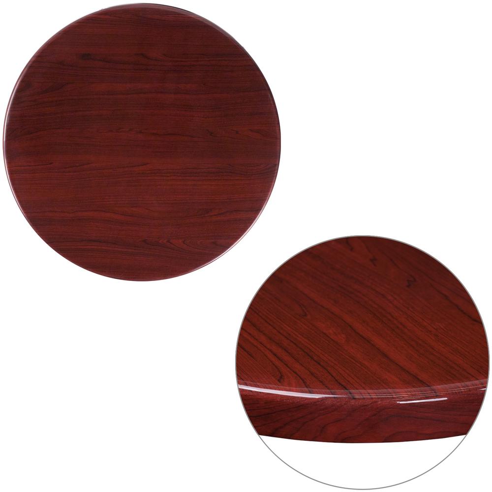 Flash Furniture 24 Round High Gloss Mahogany Resin Table Top With Flash Furniture 24 Round High Gloss Mahogany Resin Table Top With 2