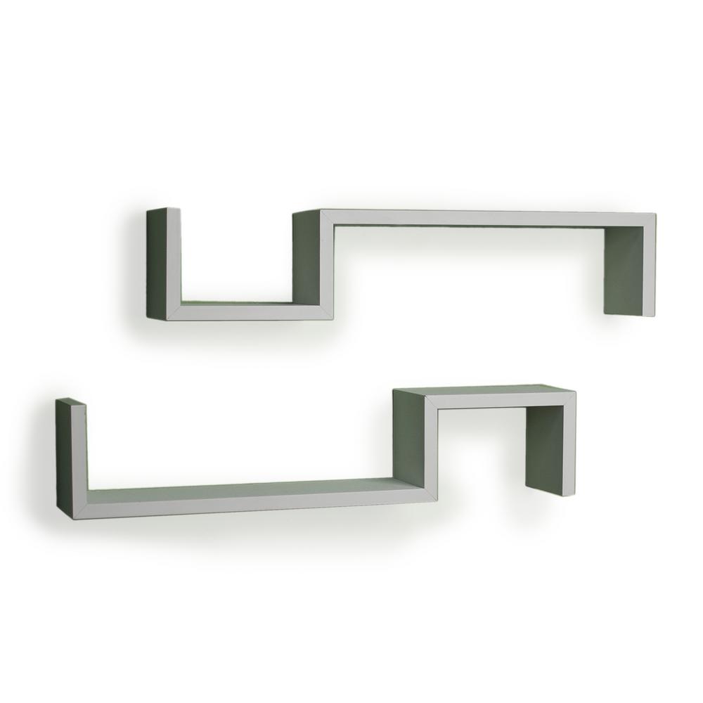Danya B 22 5 In X Black Laminated S Wall Mount Shelves Set This Review Is From 22 5 In X White Laminated S Wall Mount Shelves Set Of 2