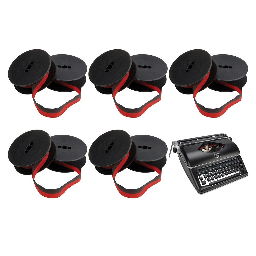Royal Red and Black Nylon Typewriter Ribbon Typewriter Supplies Free Shipping