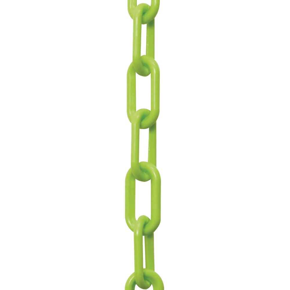 Mr. Chain 1.5 in. (6, 38 mm) x 25 ft. Safety Green Plastic Chain30014