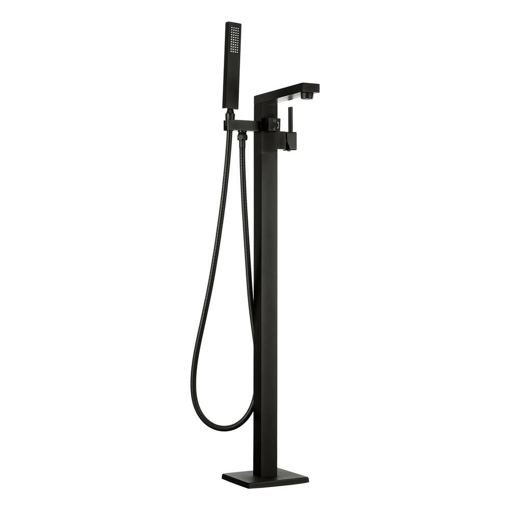 AKDY 2Handle Freestanding Floor Mount Roman Tub Faucet Bathtub Filler