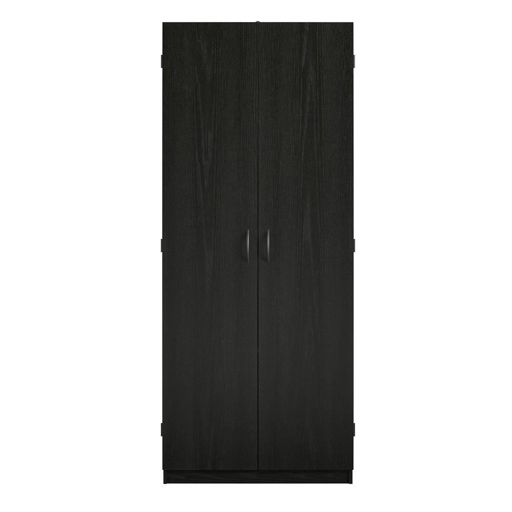 Ameriwood Home System Build Woodworth 72 in. Black Oak Storage