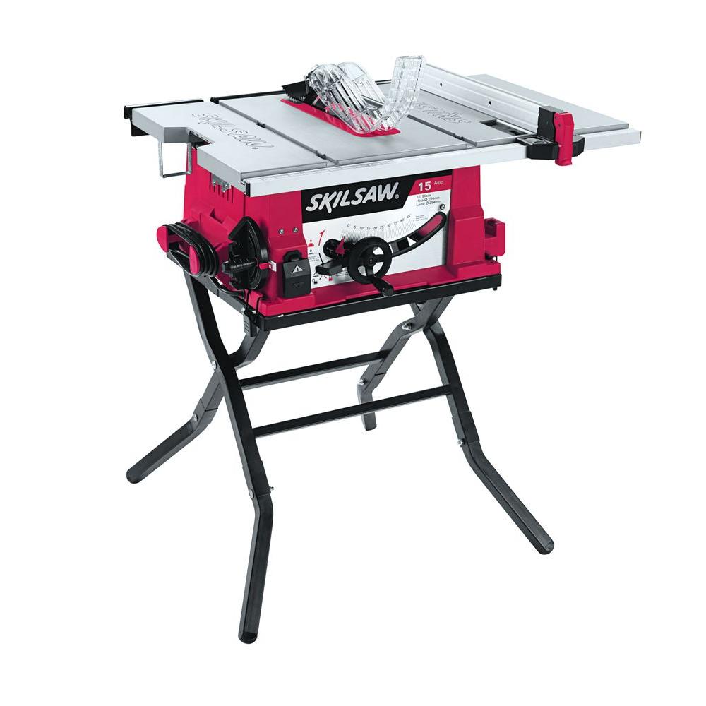 Skil 15 Amp Corded Electric 10 In Table Saw With Folding Stand Skil 15 Amp Corded Electric 10 In Table Saw With Folding Stand