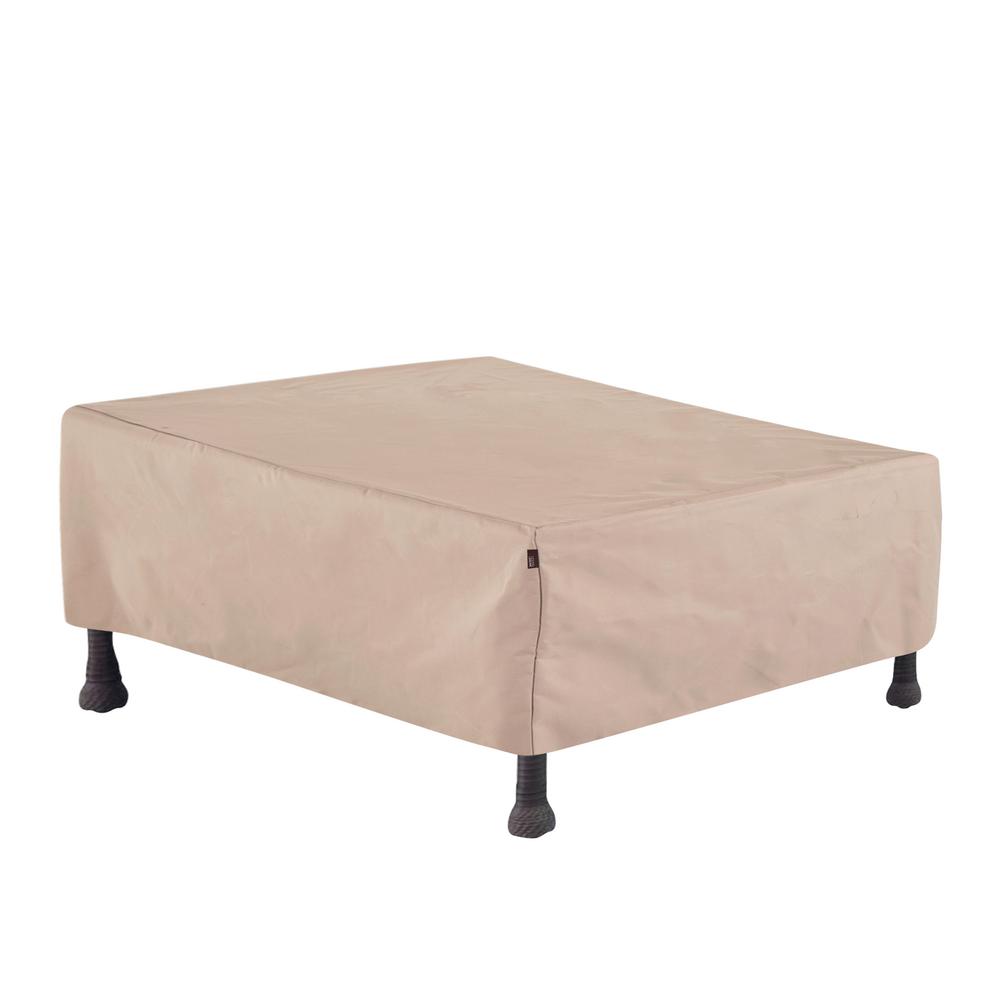 Duck Covers Elite 52 In L Patio Ottoman Or Side Table Cover Mot523018 The Home Depot