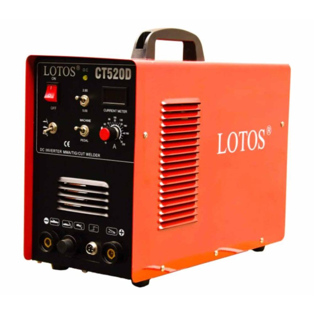 Lotos 50 Amp Plasma Cutter, 200 Amp TIG/Stick Welder 3-in-1 Combo