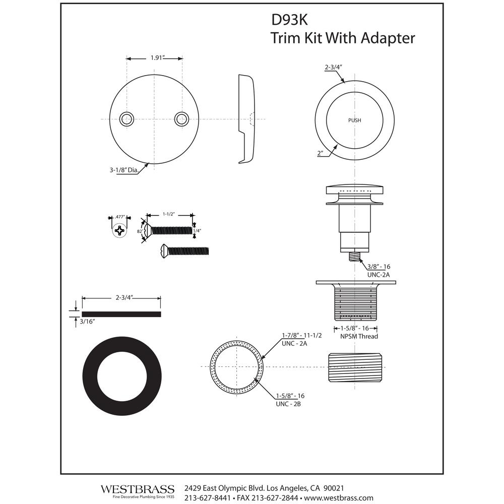 Toe Touch Drain Stopper Diagram - Best Drain Photos Primagem.Org