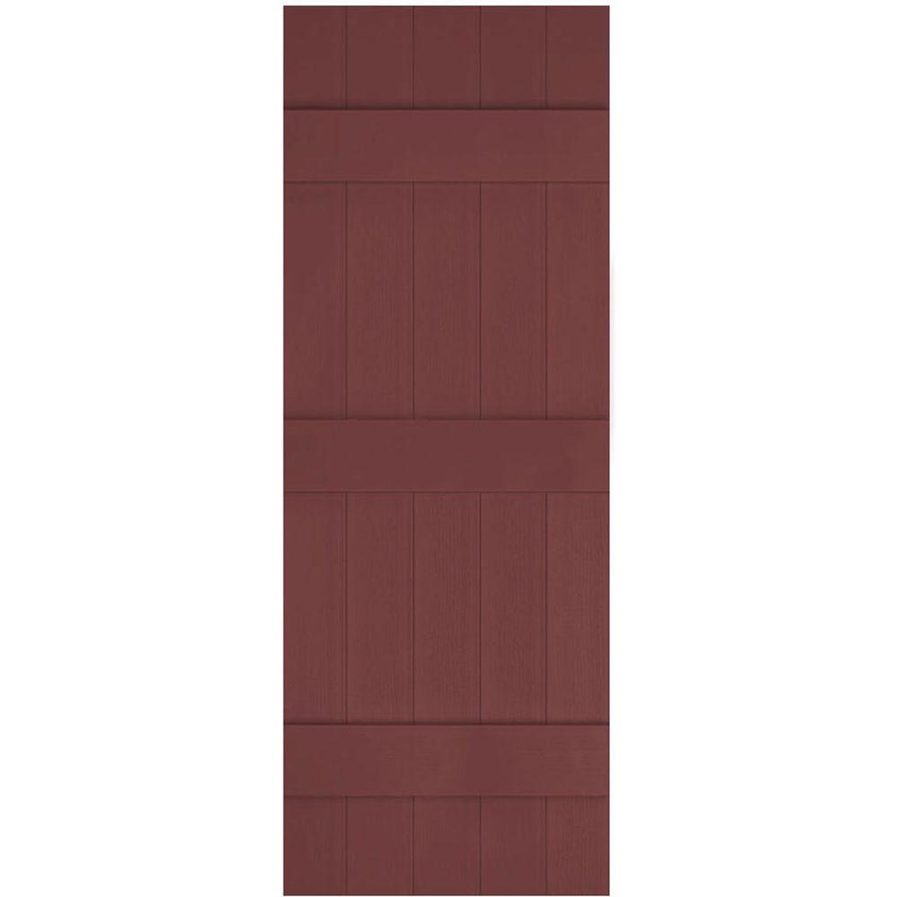 17 5 Exterior Shutters Doors Windows The Home Depot 17 1 2 In X 71 Lifetime Vinyl Custom Five Board