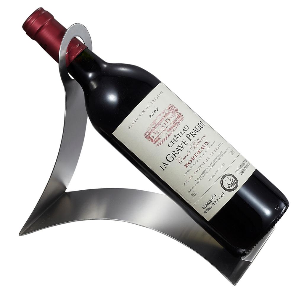 Visol Volnay Stainless Steel Wine Bottle Holder Vac344 The Home Depot Visol Volnay Stainless Steel Wine Bottle Holder